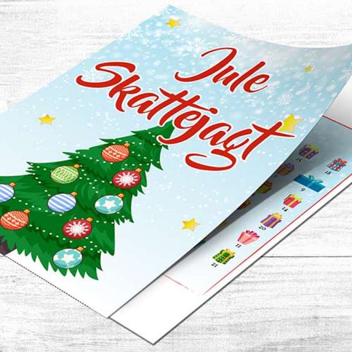 Priser på Juleskattejagt for børn 6-9 år med sjove opgaver - find julepynten og hæng det på træet