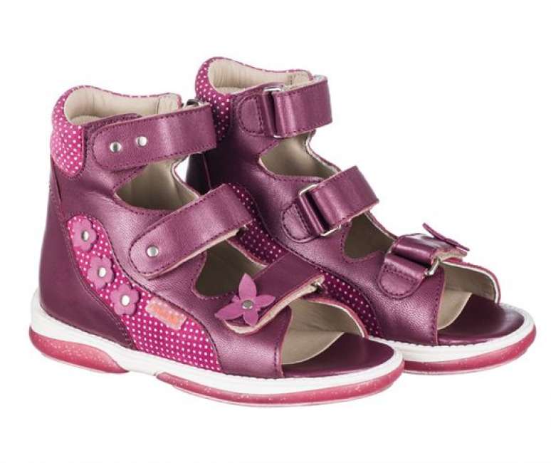Priser på Memo Agnes, pigesandal, dark pink - sandaler med ekstra støtte