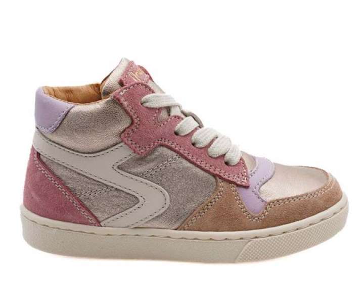 Priser på BabyBotte Kolette snøresko m/lynlås, rosegold/rosa/beige