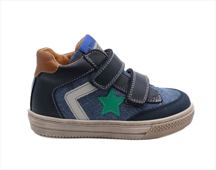 Priser på BabyBotte Karta velcrosko, jeansblå