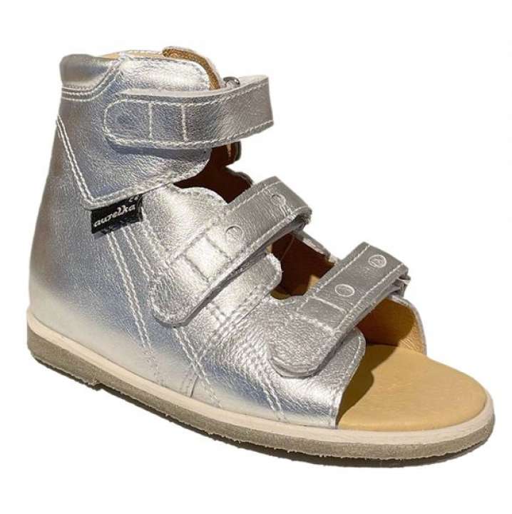 Priser på Aurelka sandal, sølv - sandal med ekstra støtte