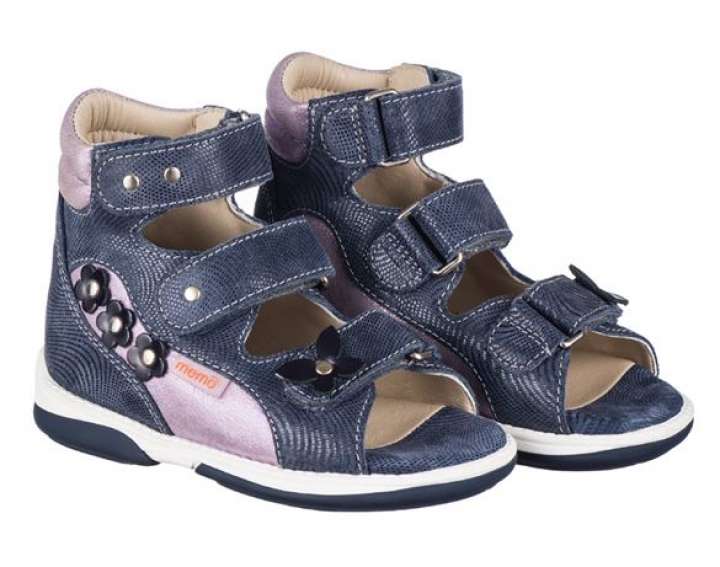 Priser på Memo Agnes, pigesandal, navy/lilla - sandaler med ekstra støtte