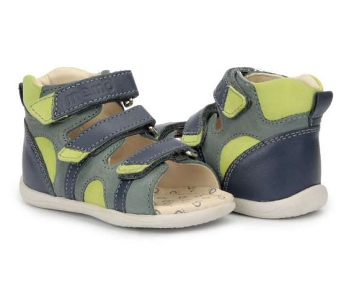 Priser på Memo Diego sandal, petrol navy/lime - drengesandal med ekstra støtte