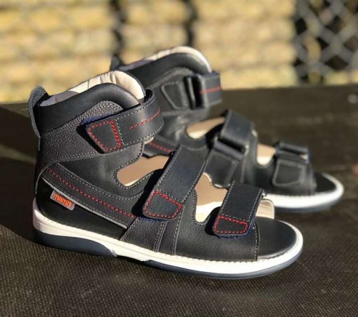 Priser på Memo Hermes sandal, navy blue - sandal med ekstra støtte