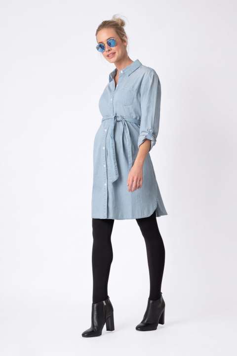 Priser på Justine denim kjole til gravid fra Seraphine - 10