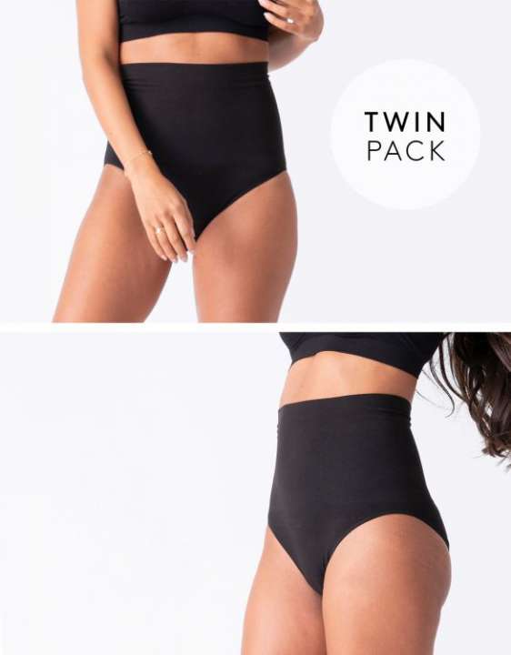 Priser på Seraphine Vivette efterfødsel-/shaping trusser 2-pak sort - Medium
