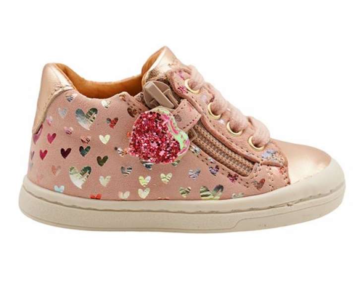 Priser på BabyBotte Amourette snøresko m/lynlås, rosa
